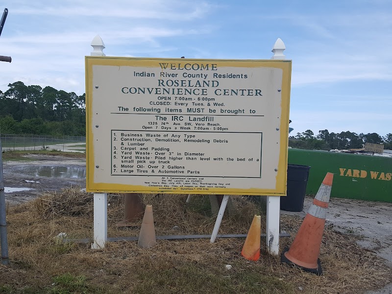 Roseland Convenience Center recycling center in Sebastian, FL - View of facility
