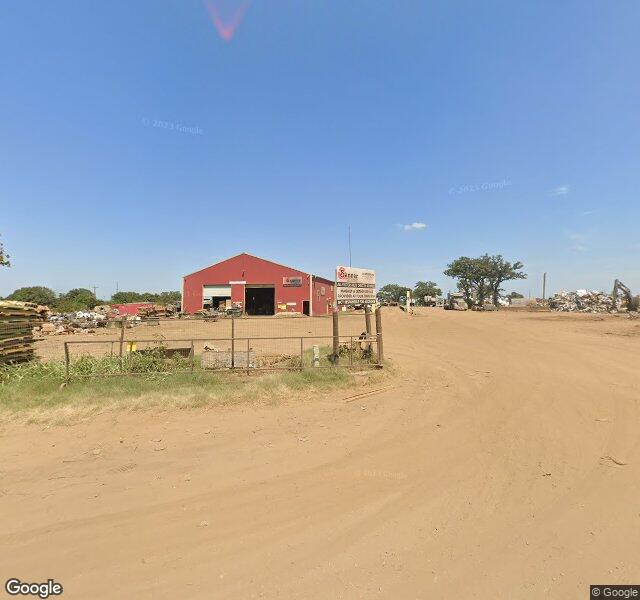 Sanner Pipe & Salvage LLC recycling center in Velma, OK - View of facility