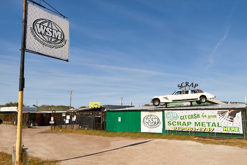 Worldwide Scrap Metals recycling center in Tampa, FL - View of facility