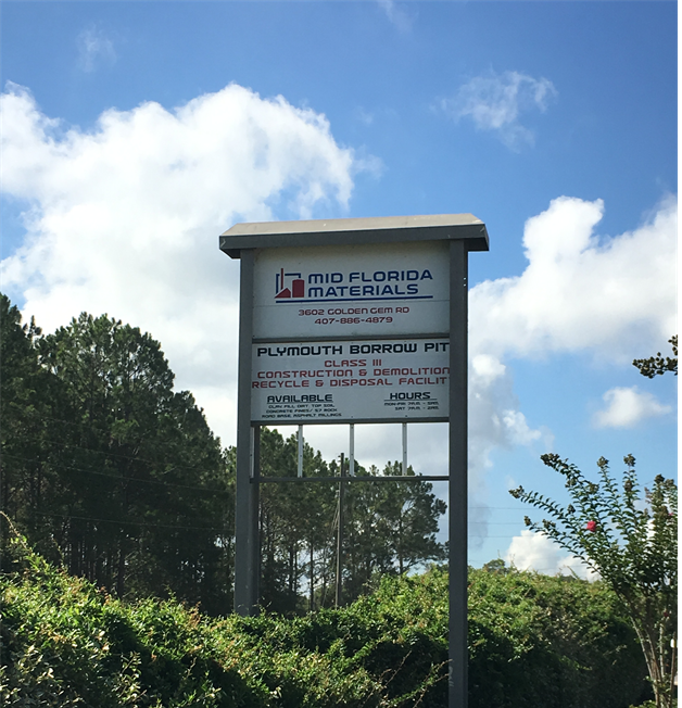 Mid Florida Materials recycling center in Apopka, FL - Nearby facility
