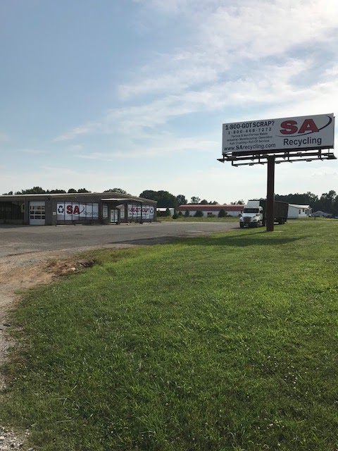SA Recycling recycling center in Athens, AL - View of facility