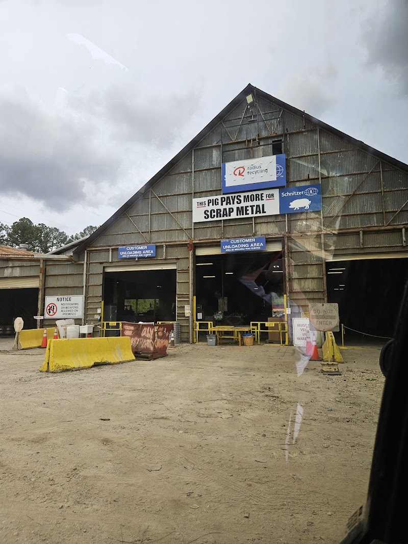 Radius Recycling recycling center in Dothan, AL - View of facility