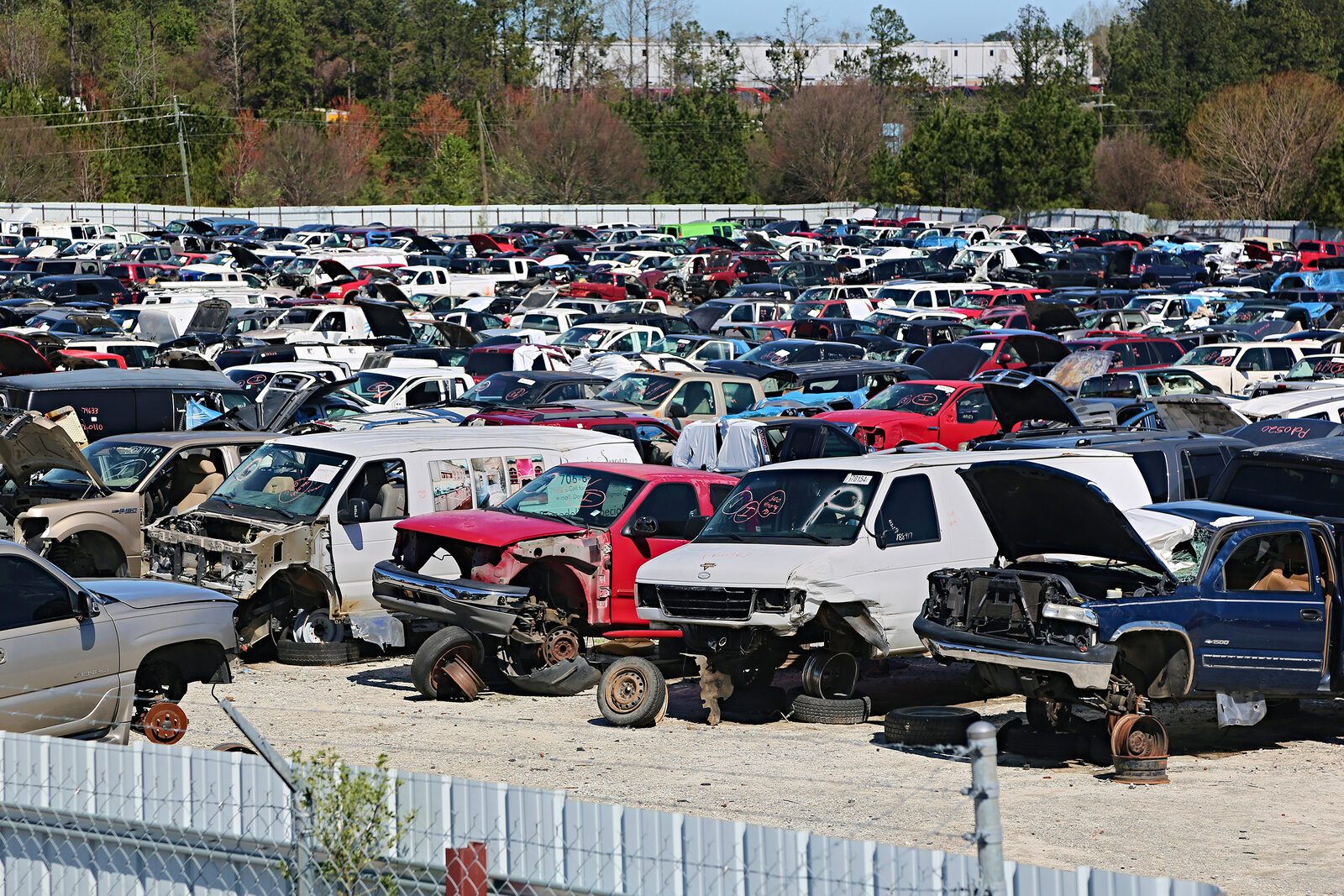 S&W U-Pull, U-Save recycling center in Lithonia, GA - View of facility