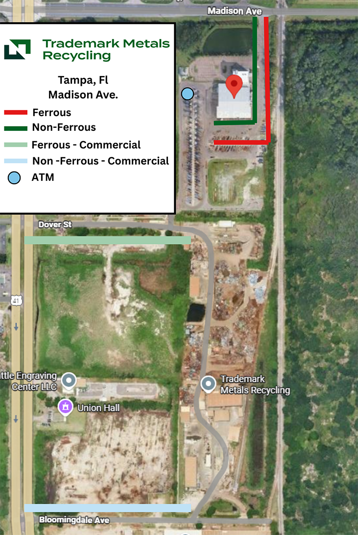 Trademark Metals Recycling - Tampa recycling center in Tampa, FL - View of facility