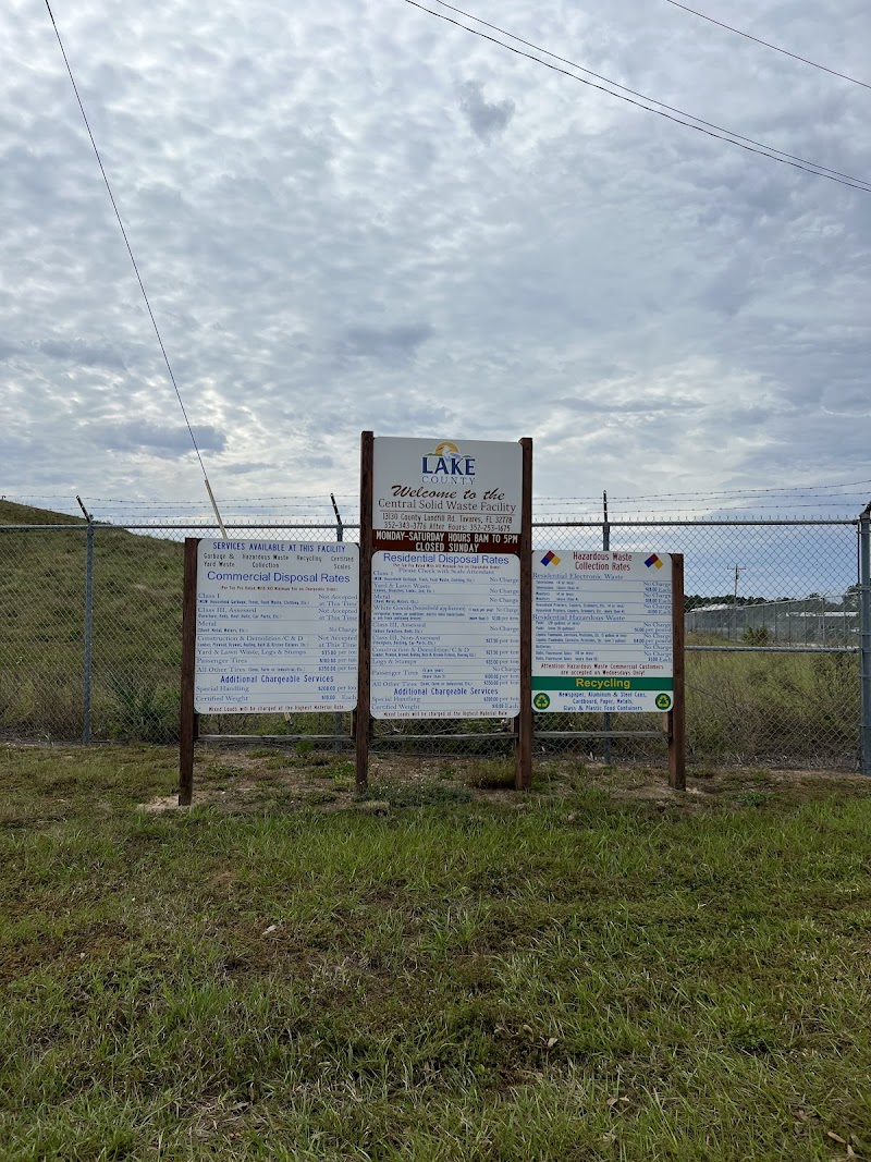 Lake County Landfill recycling center in Tavares, FL - View of facility