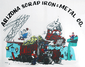 Arizona Scrap Iron & Metal Co Inc recycling center in Phoenix, AZ - View of facility