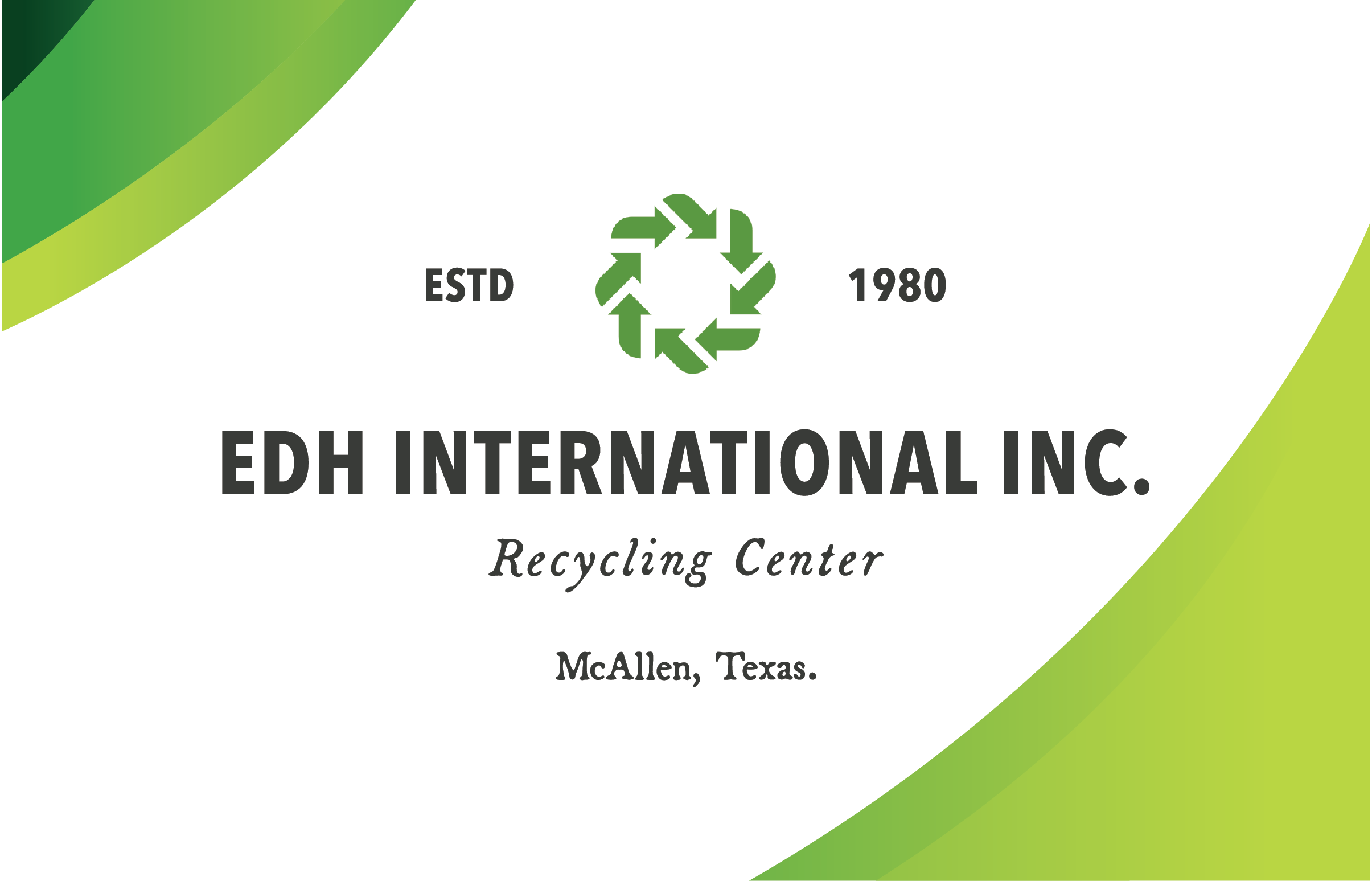 EDH International recycling center in McAllen, TX - View of facility