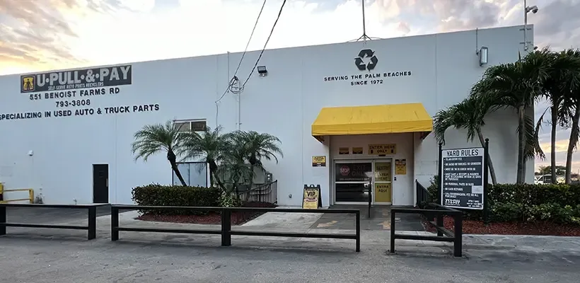 U-Pull-&-Pay West Palm Beach recycling center in West Palm Beach, FL - View of facility